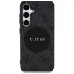 Guess 4G Round Patch Classic Logo MagSafe Samsung Galaxy S25 tok, fekete