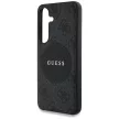 Guess 4G Round Patch Classic Logo MagSafe Samsung Galaxy S25 tok, fekete
