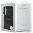 Guess 4G Round Patch Classic Logo MagSafe Samsung Galaxy S25 tok, fekete