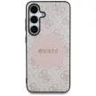 Guess 4G Round Patch Classic Logo MagSafe Samsung Galaxy S25 Plus tok, rózsaszín
