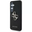 Guess Samsung Galaxy S25 GUHCS25SPGT4MBK (PU Grained Big 4G and Classic Logo) tok, fekete