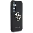 Guess Samsung Galaxy S25 GUHCS25SPGT4MBK (PU Grained Big 4G and Classic Logo) tok, fekete