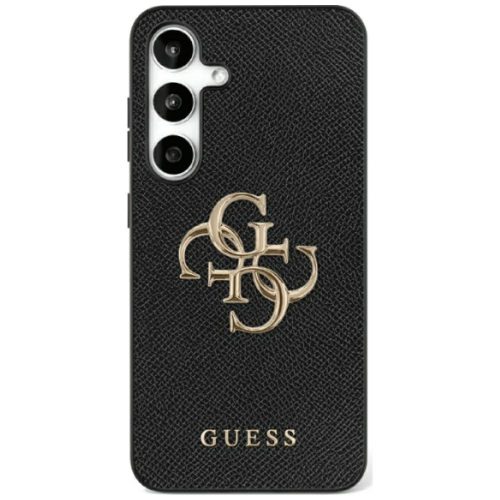 Guess Samsung Galaxy S25 Ultra GUHCS25LPGT4MBK (PU Grained Big 4G and Classic Logo) tok, fekete