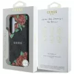 Guess Leather 4G Flowers Print Metal Classic Logo MagSafe Samsung Galaxy S25 tok, fekete