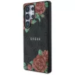 Guess Leather 4G Flowers Print Metal Classic Logo MagSafe Samsung Galaxy S25 Ultra tok, fekete