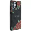 Guess Leather 4G Flowers Print Metal Classic Logo MagSafe Samsung Galaxy S25 Ultra tok, fekete