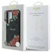 Guess Leather 4G Flowers Print Metal Classic Logo MagSafe Samsung Galaxy S25 Ultra tok, fekete