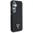 Guess Grained Triangle Logo MagSafe Samsung Galaxy S25 tok, fekete