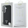 Guess Grained Triangle Logo MagSafe Samsung Galaxy S25 tok, fekete