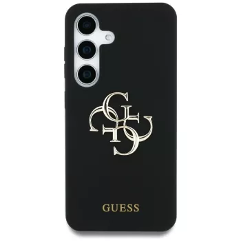   Guess Silicone Big 4G Logo Bottom Script Samsung Galaxy S25 Ultra tok, fekete