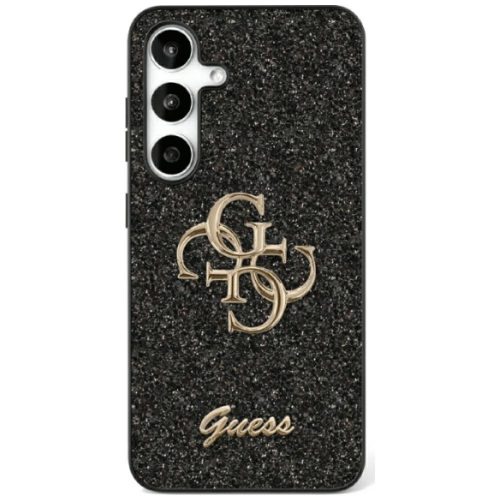 Guess Fixed Glitter Big 4G Metal LogoSamsung Galaxy S25 tok, fekete