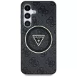 Guess Samsung Galaxy S25 Plus GUHMS25MHG4PRTGK (Magnetic IML Metal Glitter 4G Circle Triangle) tok, fekete
