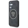 Guess Samsung Galaxy S25 Plus GUHMS25MHG4PRTGK (Magnetic IML Metal Glitter 4G Circle Triangle) tok, fekete