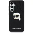 KARL LAGERFELD Samsung Galaxy S25 KLHCS25SPGKLKIPK (PU Monogram K. Head Pin) tok, fekete