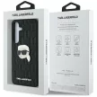 KARL LAGERFELD Samsung Galaxy S25 KLHCS25SPGKLKIPK (PU Monogram K. Head Pin) tok, fekete