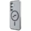 Karl Lagerfeld Button Karl & Choupette Heads Printed Logo MagSafe Samsung Galaxy S25 Plus tok, fekete