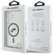 Karl Lagerfeld Button Karl & Choupette Heads Printed Logo MagSafe Samsung Galaxy S25 Plus tok, fekete