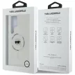 Karl Lagerfeld Button Karl Head Printed Logo MagSafe Samsung Galaxy S25 Ultra tok, fehér
