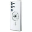Karl Lagerfeld Button Karl Head Printed Logo MagSafe Samsung Galaxy S25 Ultra tok, fehér