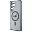 Karl Lagerfeld Button Karl Head Printed Logo MagSafe Samsung Galaxy S25 Ultra tok, fekete