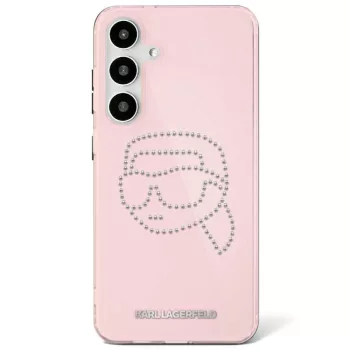   KARL LAGERFELD Samsung Galaxy S25 KLHCS25SHKHDCELP (IML Rhinestones K Head) tok, rózsaszín