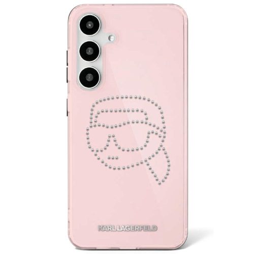 KARL LAGERFELD Samsung Galaxy S25 Ultra KLHCS25LHKHDCELP (IML Rhinestones K Head) tok, rózsaszín
