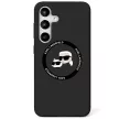Karl Lagerfeld Silicone Double Heads And Circle MagSafe Samsung Galaxy S25 Plus tok, fekete