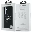 Karl Lagerfeld Silicone Double Heads And Circle MagSafe Samsung Galaxy S25 Plus tok, fekete
