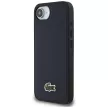 Lacoste Iconic Petit Pique Woven Logo MagSafe iPhone 16e tok, sötétkék