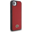 Lacoste Iconic Petit Pique Woven Logo MagSafe iPhone 16e tok, piros