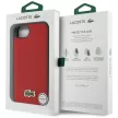 Lacoste Iconic Petit Pique Woven Logo MagSafe iPhone 16e tok, piros