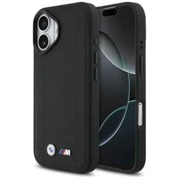 BMW M Quilted Logo MagSafe iPhone 17 tok, fekete