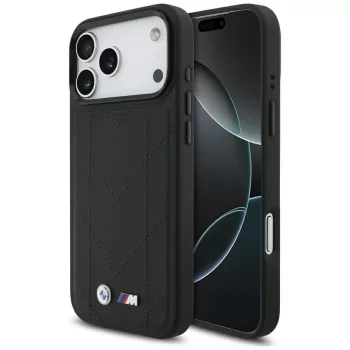   BMW M Quilted Logo MagSafe Case iPhone 17 Pro Max tok, fekete