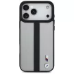 BMW M Perforated Stripe Logo MagSafe Case iPhone 17 Pro Max tok, szürke