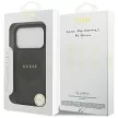 Guess 4G Circle Classic Logo MagSafe iPhone 17 Pro tok, fekete