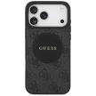 Guess 4G Circle Classic Logo MagSafe iPhone 17 Pro Max tok, fekete