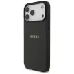 Guess Grained Ring MagSafe case iPhone 17 Pro Max tok, fekete