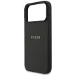 Guess Grained Ring MagSafe case iPhone 17 Pro Max tok, fekete