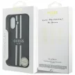 Guess 4G Printed Stripes MagSafe iPhone 17 tok, fekete