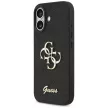 Guess Fixed Glitter Big 4G case iPhone 17 tok, fekete