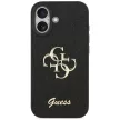 Guess Fixed Glitter Big 4G case iPhone 17 tok, fekete