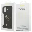 Guess Fixed Glitter Big 4G case iPhone 17 tok, fekete