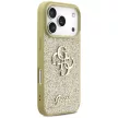 Guess Fixed Glitter Big 4G case iPhone 17 Pro tok, arany