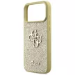 Guess Fixed Glitter Big 4G case iPhone 17 Pro Max tok, arany