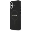 Guess Saffiano Classic Logo MagSafe Case iPhone 17 tok, fekete