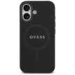 Guess Saffiano Classic Logo MagSafe Case iPhone 17 tok, fekete