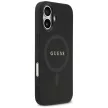 Guess Saffiano Classic Logo MagSafe Case iPhone 17 tok, fekete