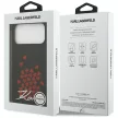 Karl Lagerfeld Silicone Heart Sign Logo MagSafe iPhone 17 Pro Max tok, fekete