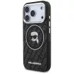 Karl Lagerfeld IML Karl Head Logo MagSafe iPhone 17 Pro tok, fekete