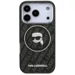 Karl Lagerfeld IML Karl Head Logo MagSafe iPhone 17 Pro tok, fekete